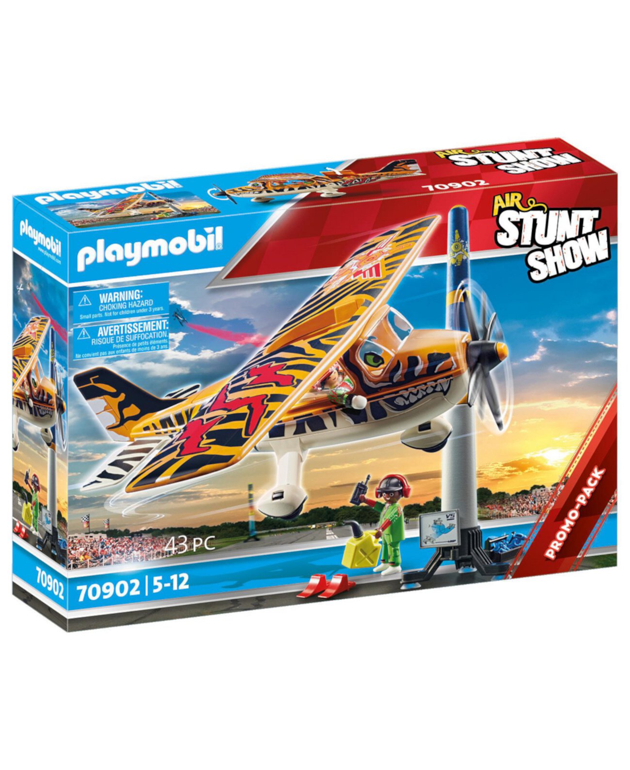 Набор самолетов с пропеллером Tiger Air Stunt Show из 43 предметов Playmobil
