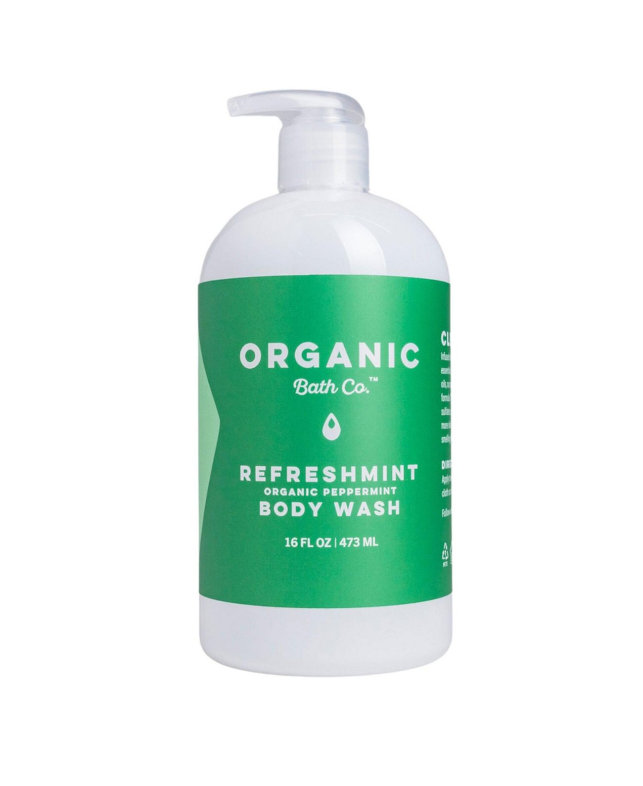 Органический гель для душа RefreshMint Organic Bath Co.