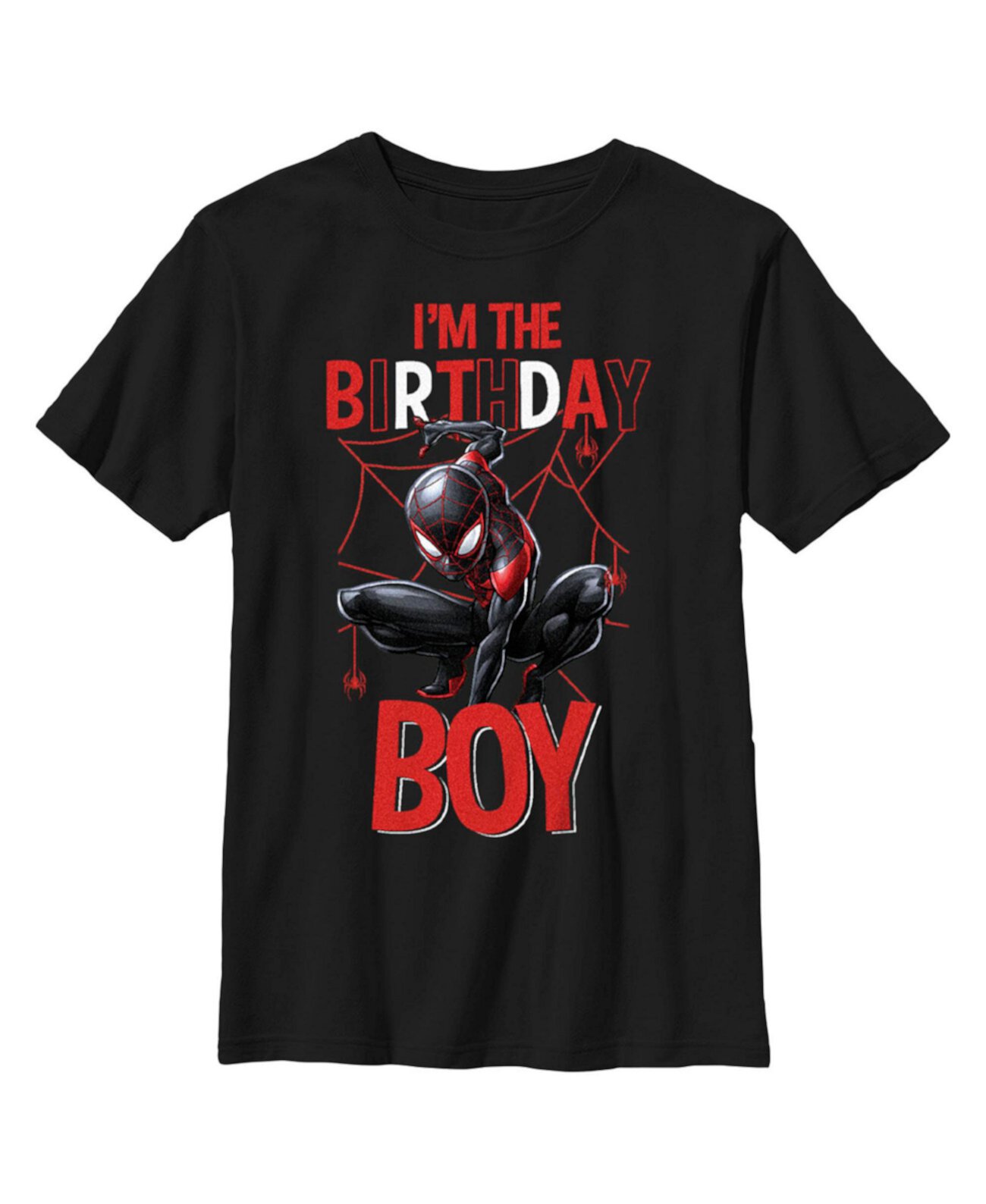 Boy's Miles Birthday Boy  Child T-Shirt Marvel