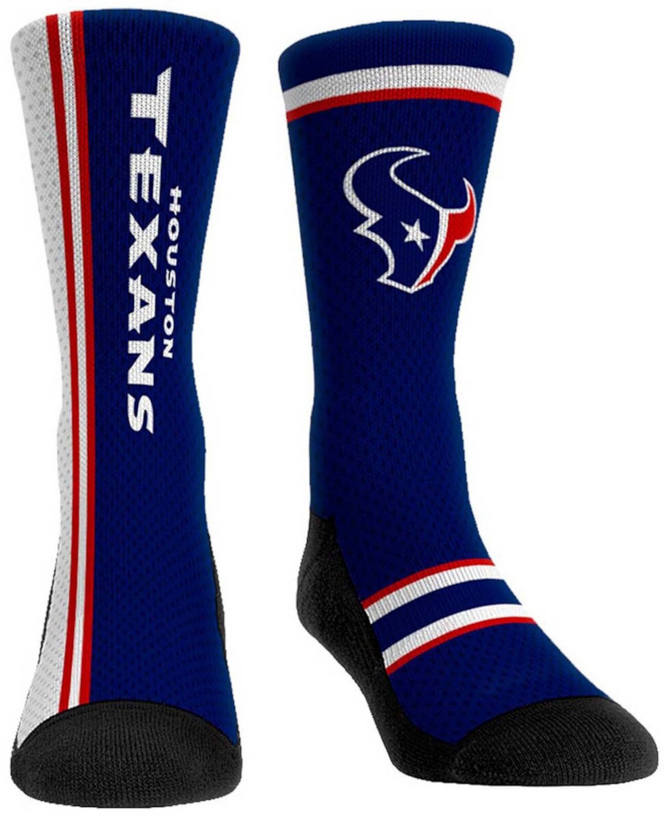Молодежные носки для мальчиков и девочек Houston Texans с логотипом, классические однотонные носки для экипажа Rock 'Em
