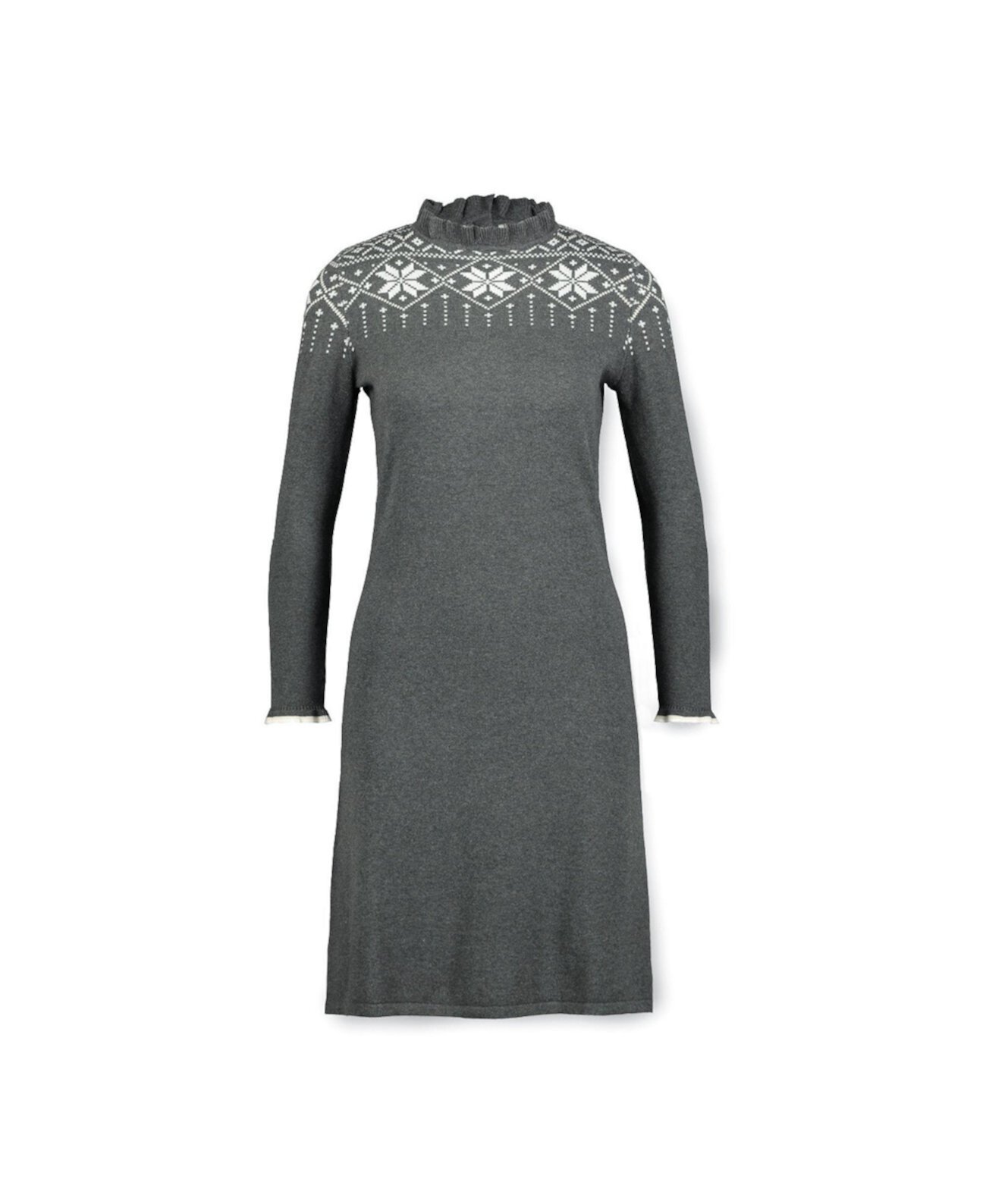 Женское платье-свитер с жаккардовым узором Hope & Henry