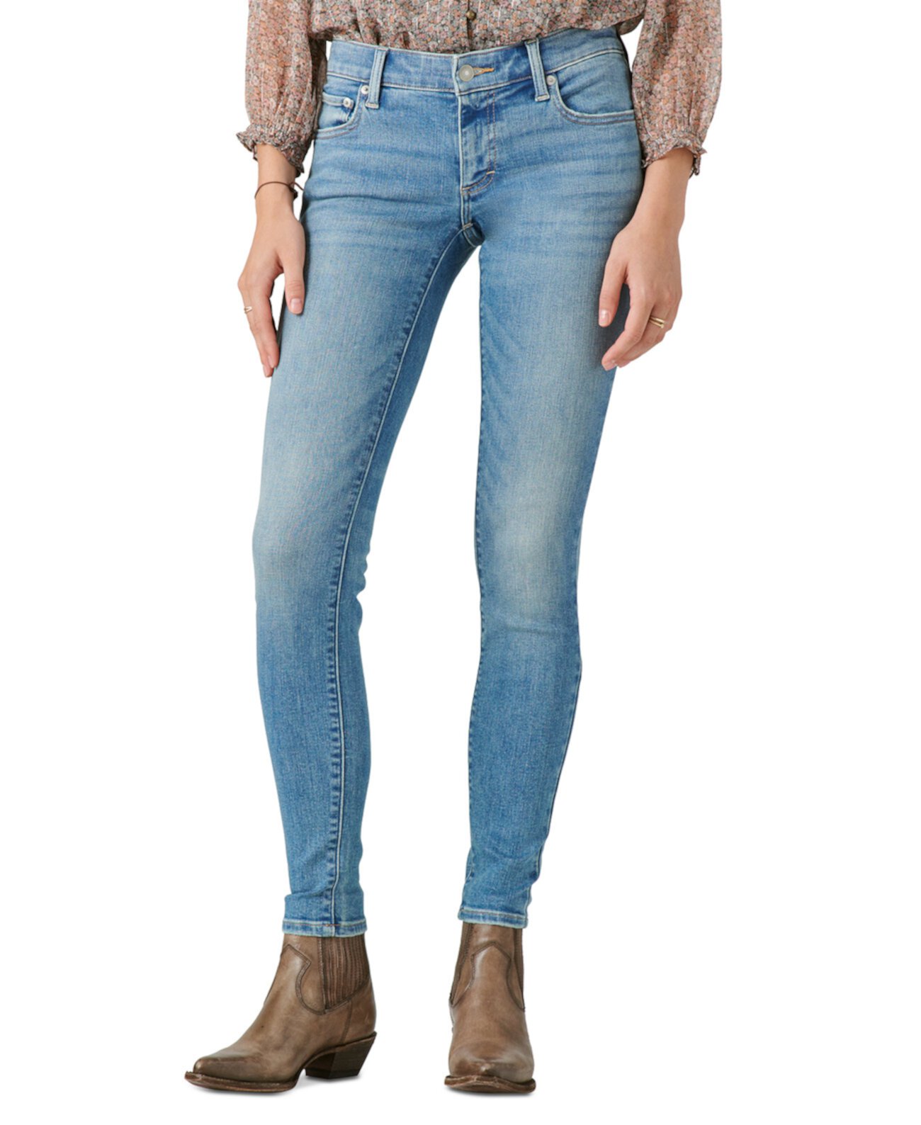 Женские джинсы-скинни Lizzie с низкой посадкой Lucky Brand