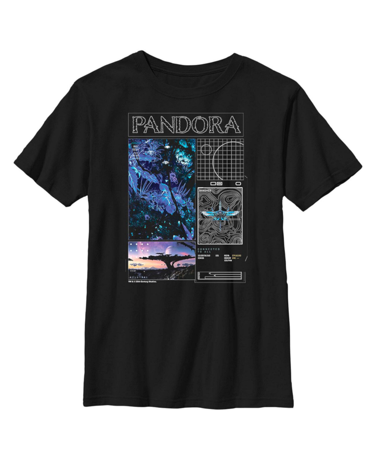 Детская футболка Avatar Pandora Diagrams для мальчиков 20th Century Fox