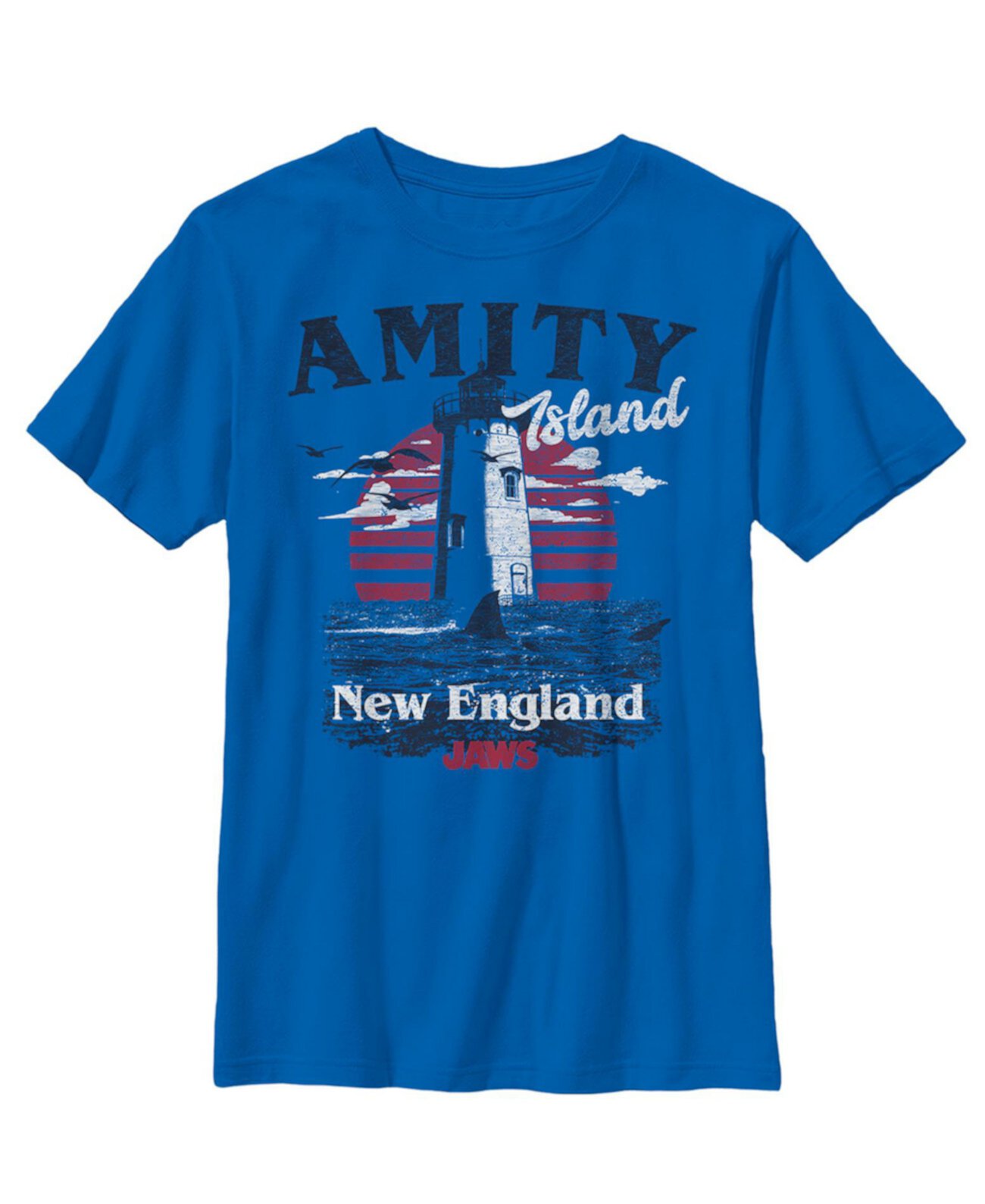 Детская футболка Boy's Jaws Amity Island Tourist Lighthouse NBC Universal