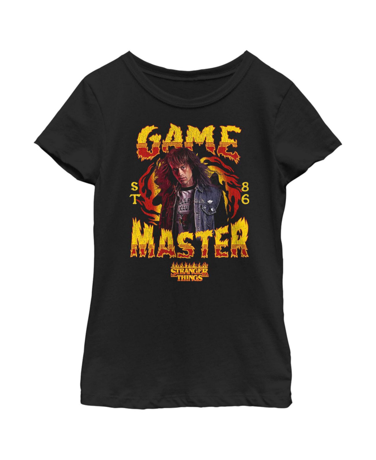 Детская футболка Game Master Eddie Munson для девочек «Очень странные дела» Netflix