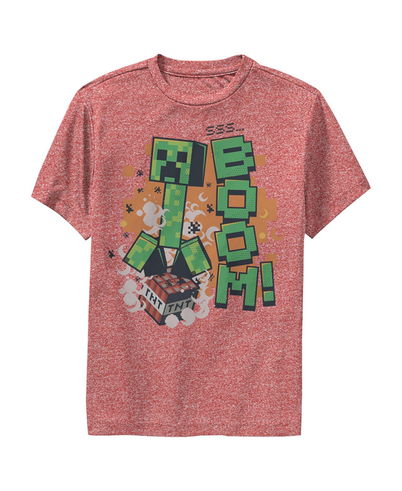 Детская футболка для выступлений Minecraft Creeper Boom для мальчиков Microsoft