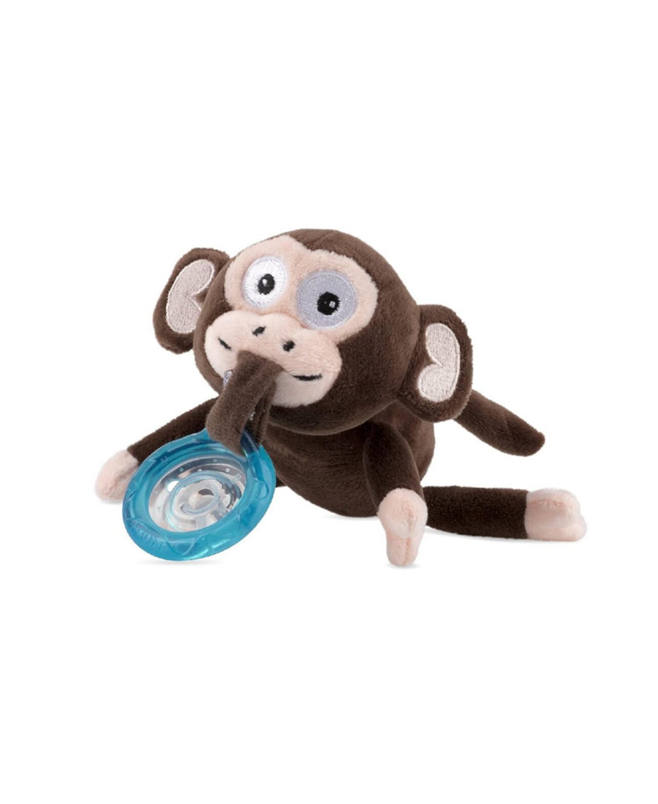 Успокаивающая пустышка Natural Flex Snuggleez с плюшевым животным, обезьянкой NUBY