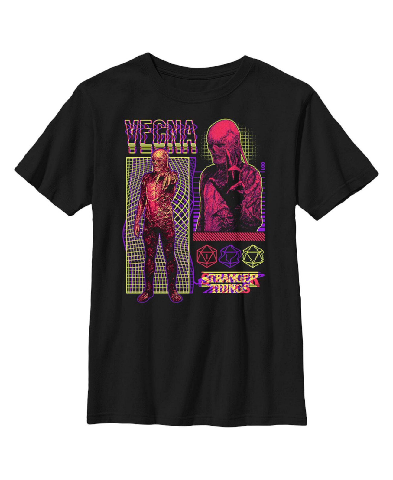Детская футболка «Очень странные дела» Vecna Evil Villain для мальчиков Netflix