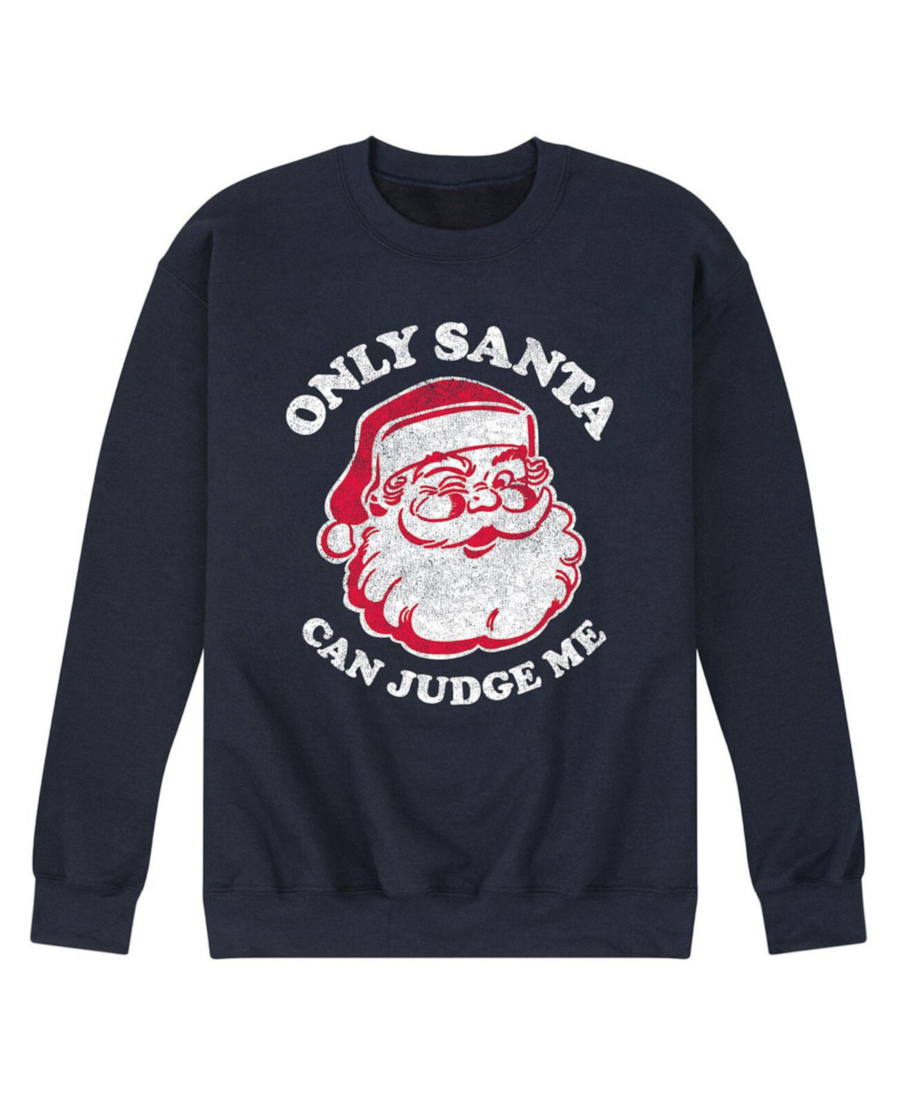 Мужская флисовая футболка Only Santa Can Judge AIRWAVES