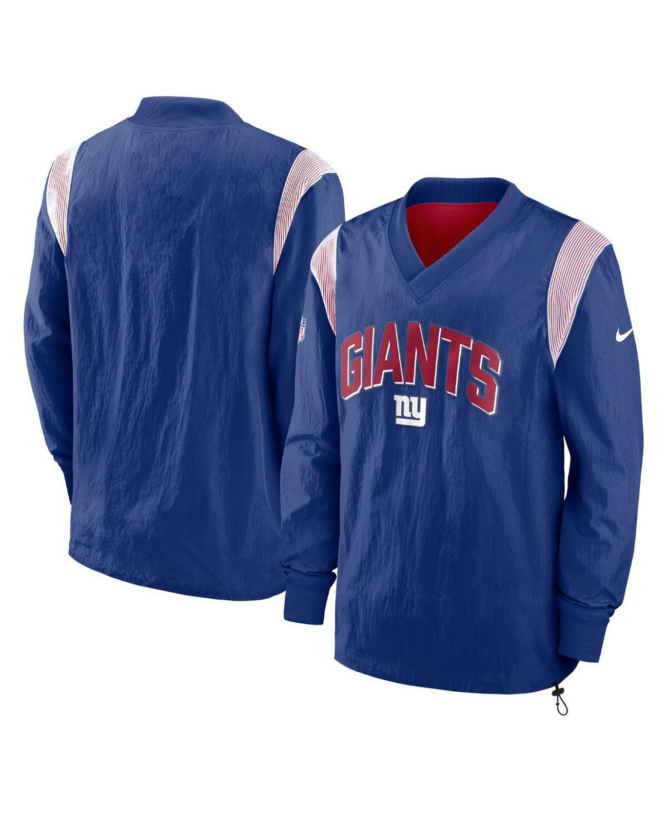 Мужская Ветровка Nike New York Giants Sideline Athletic Stack с V-образным Вырезом Nike