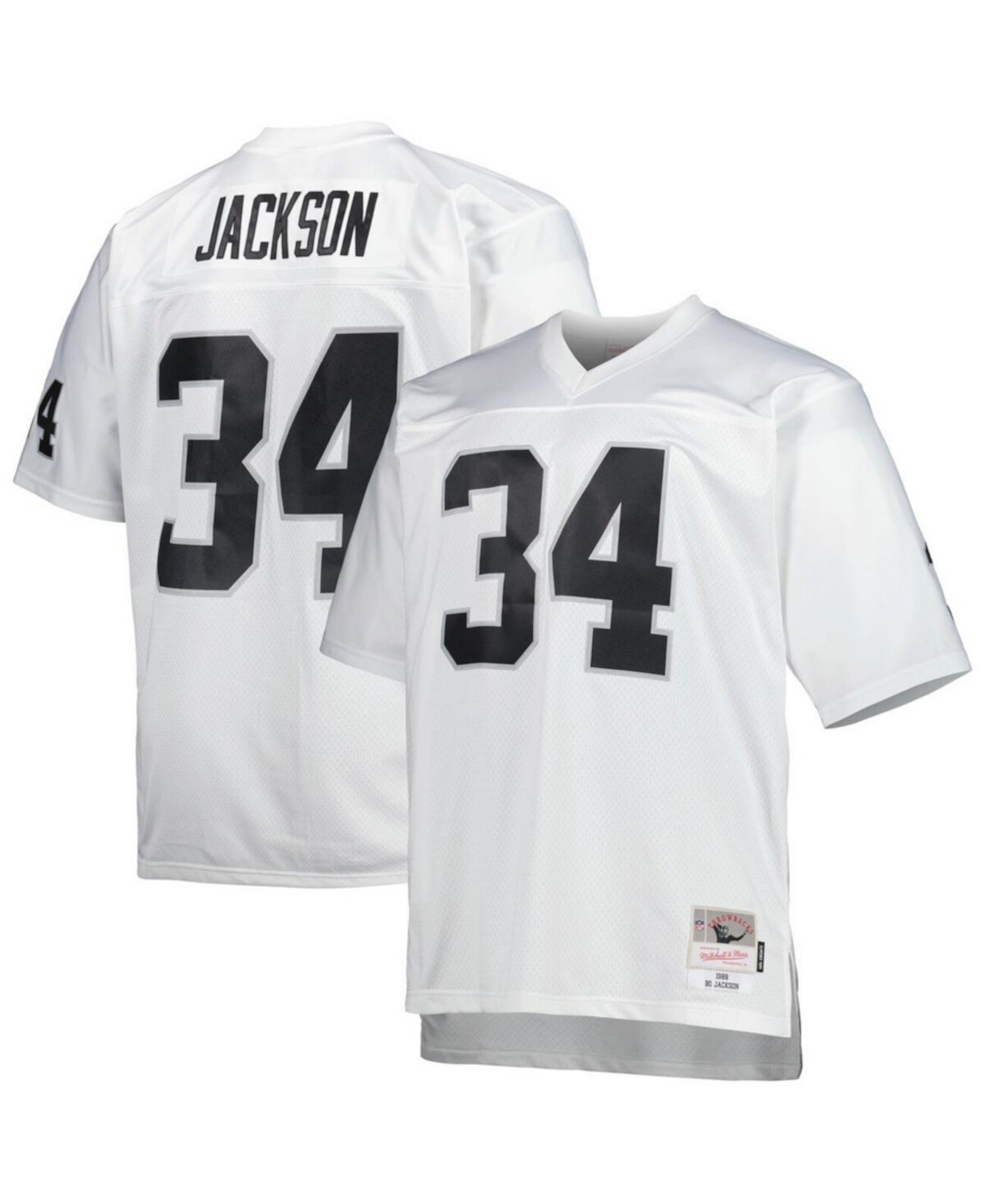 Игровое джерси Bo Jackson Las Vegas Raiders 1988 года для мужчин большого роста Mitchell & Ness