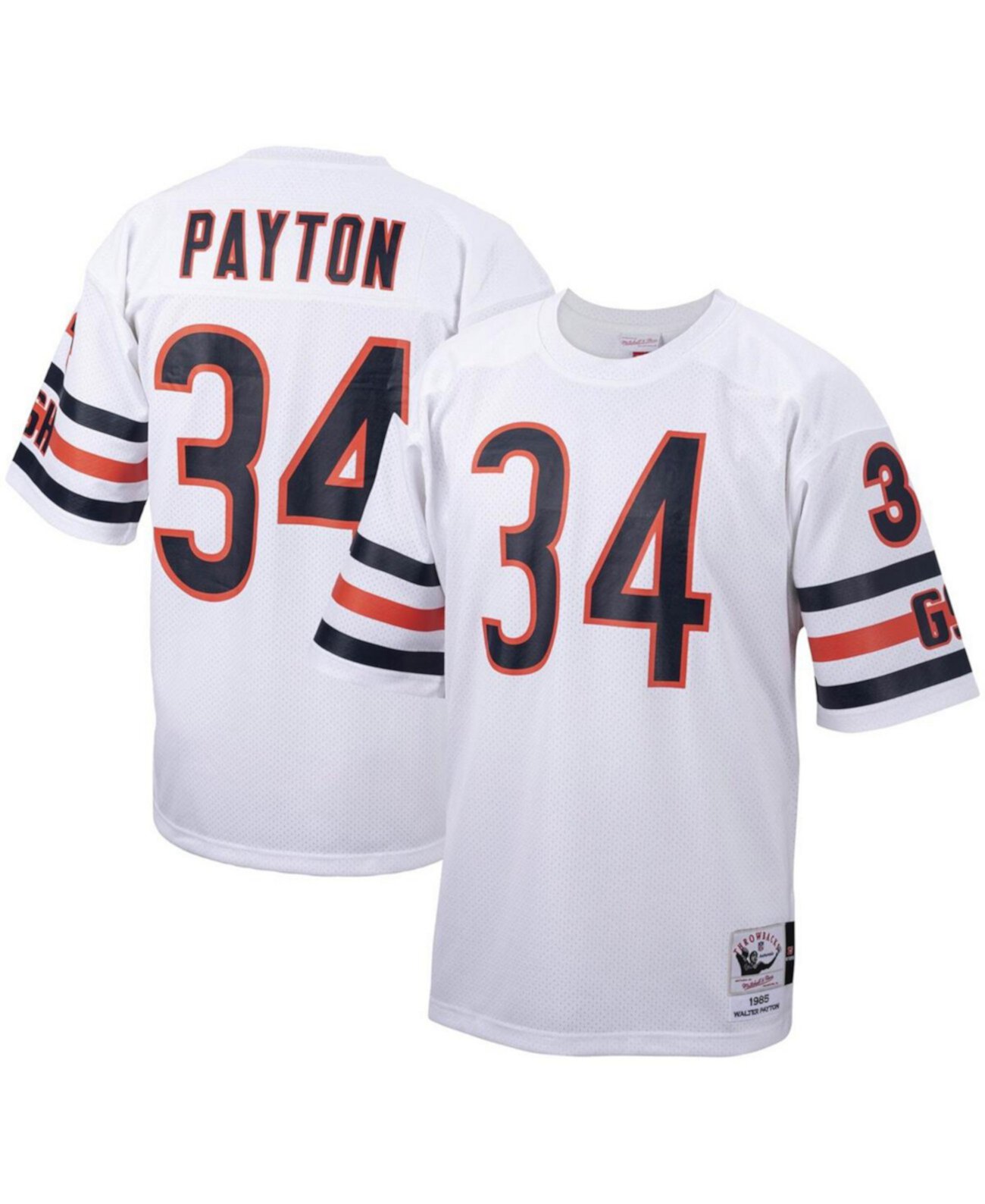 Мужская реплика джерси Уолтера Пейтона Chicago Bears 1985 года, белая, размеры Big and Tall Mitchell & Ness