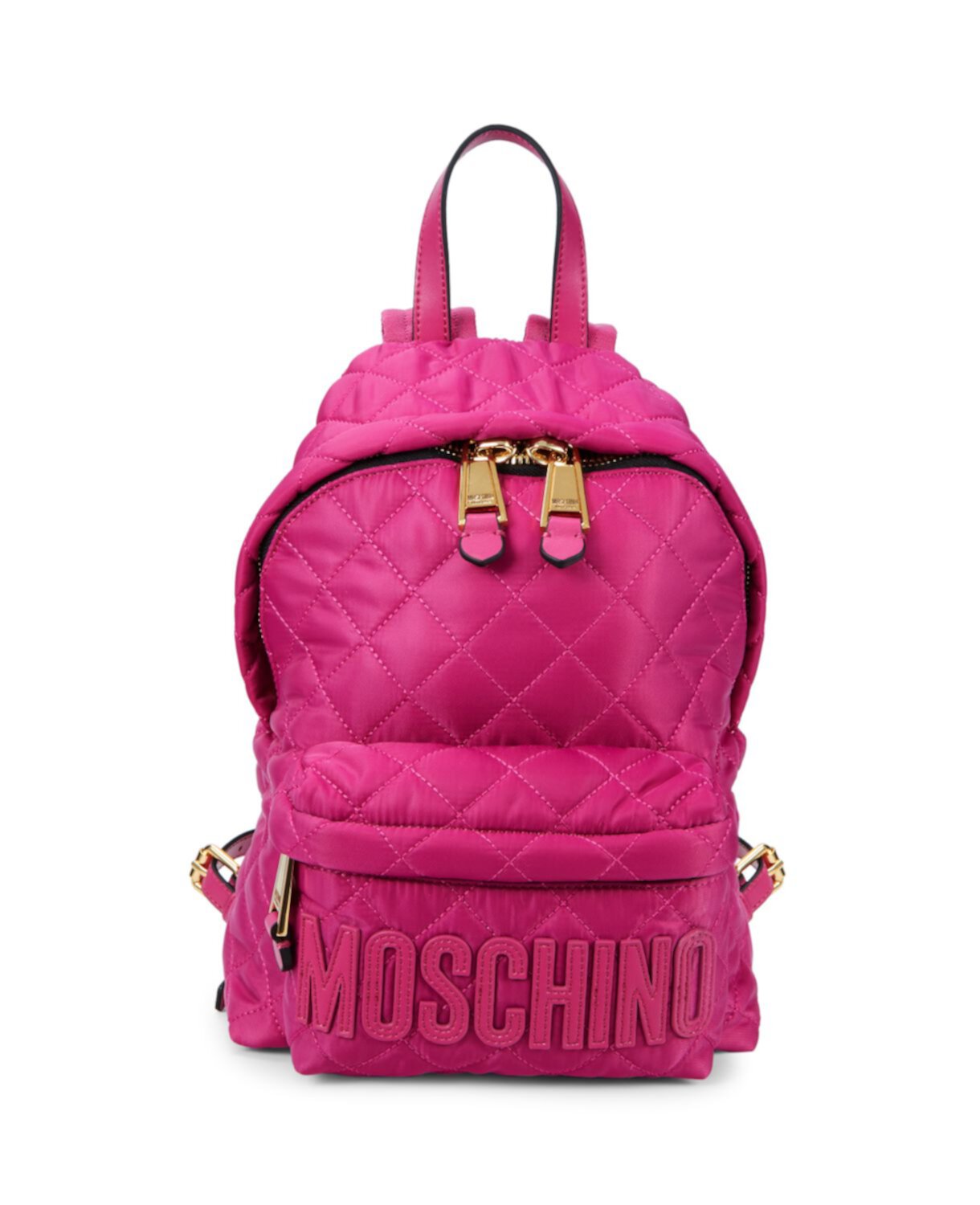 Стеганый рюкзак с логотипом Moschino