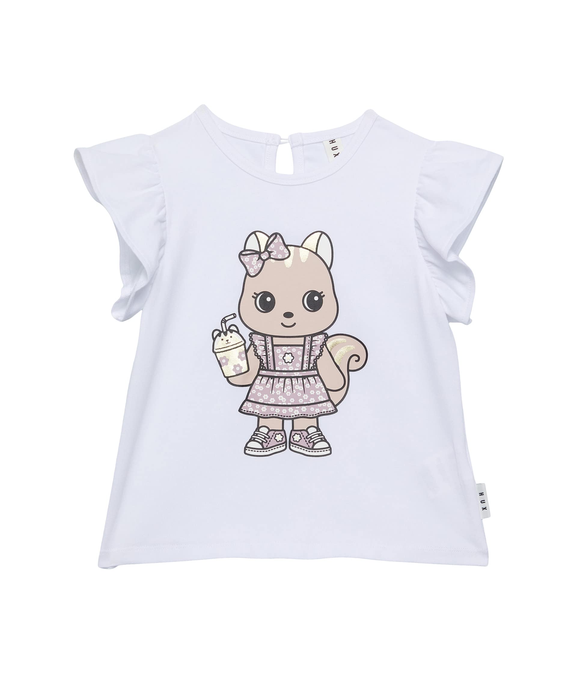 Cheery Chipmunk Frill T-Shirt (Infant/Toddler) Huxbaby