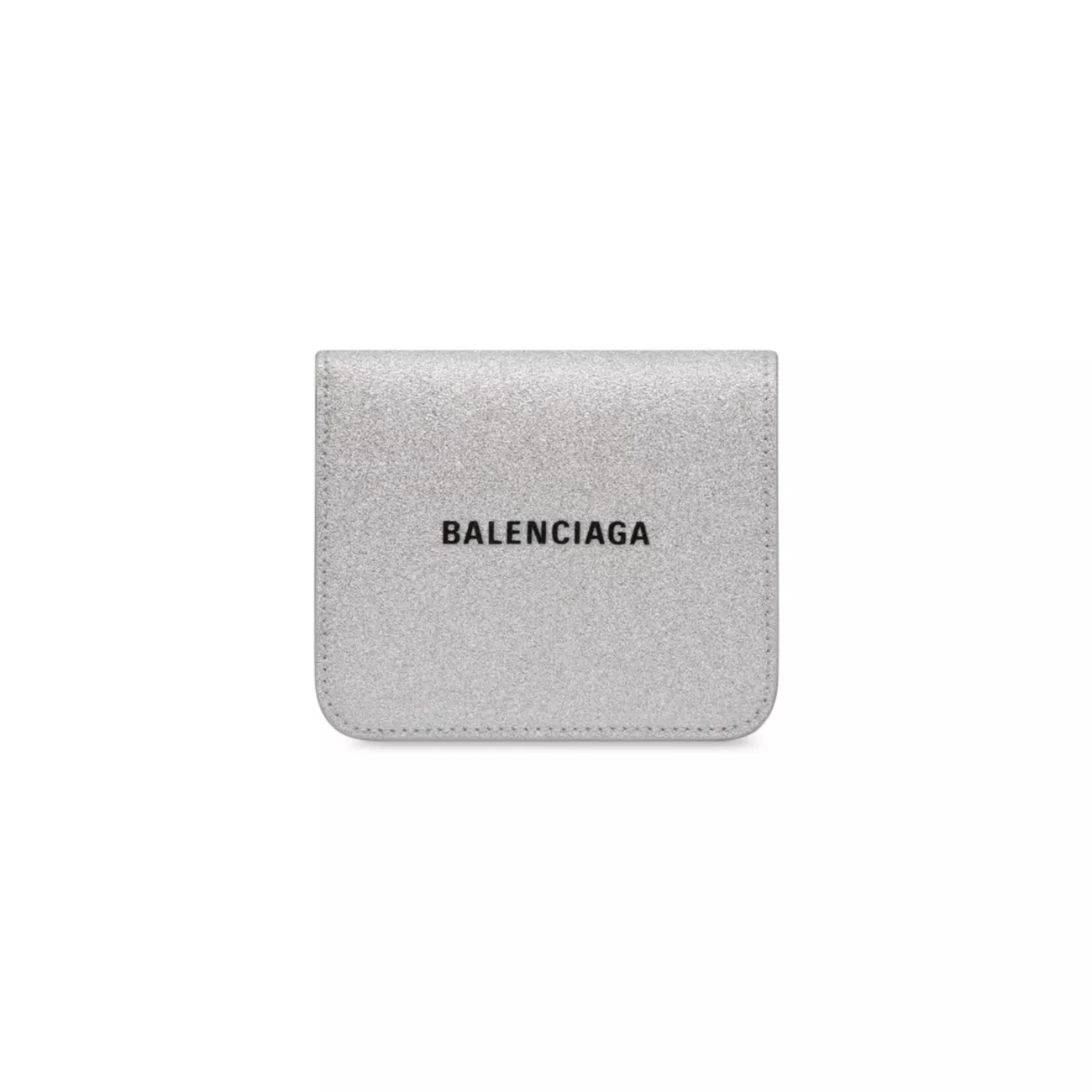 Кошелек для монет и карт Cash Flap из сверкающей ткани Balenciaga