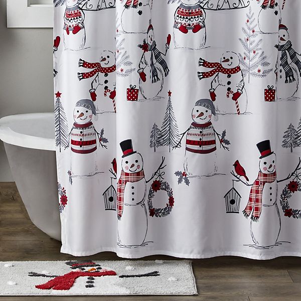 SKL Home Whistler Snowman Shower Curtain & Rug Set SKL Home