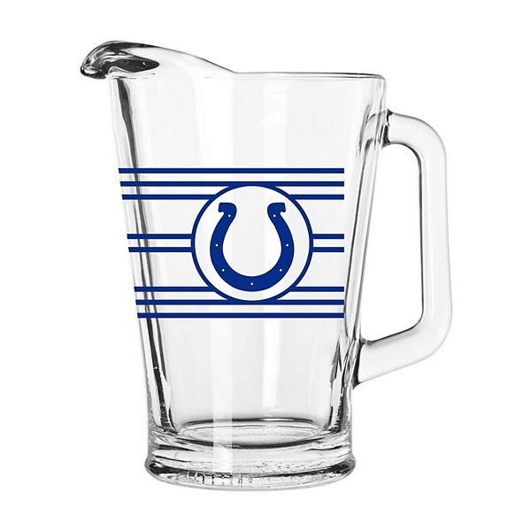 Кувшин с логотипом Indianapolis Colts 1.8 л с разноцветными полосками, высота 22 см Unbranded