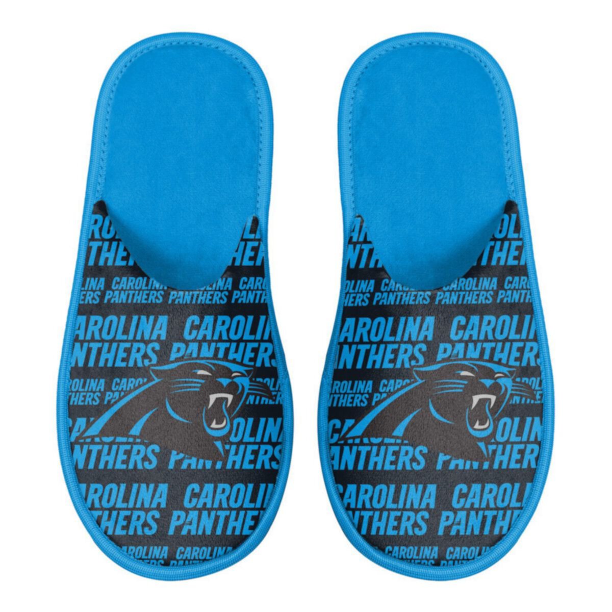 Мужские Тапочки FOCO Carolina Panthers Scuff Logo FOCO