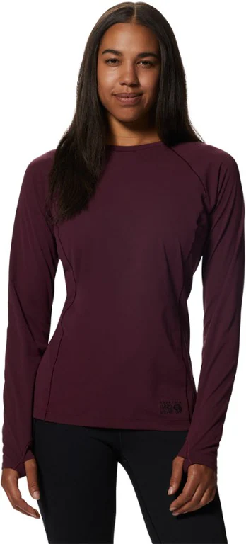 Рубашка с круглым вырезом Mountain Stretch с длинными рукавами - женские Mountain Hardwear
