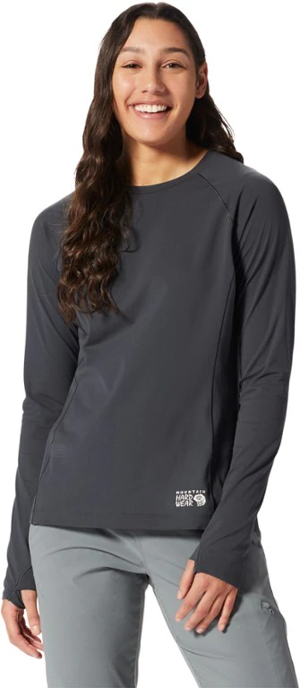 Рубашка с круглым вырезом Mountain Stretch с длинными рукавами - женские Mountain Hardwear