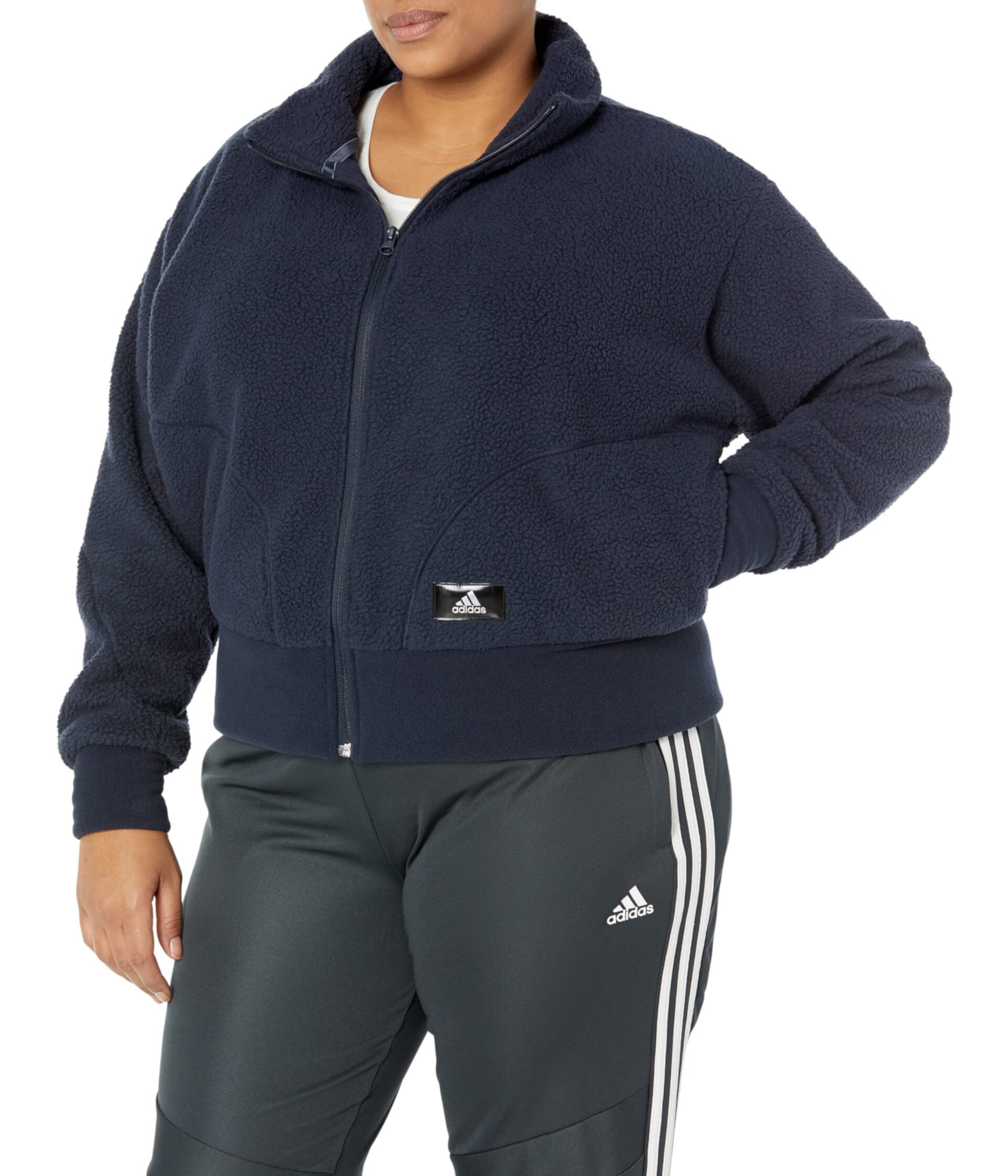 Куртка Holidayz из шерпы больших размеров Adidas