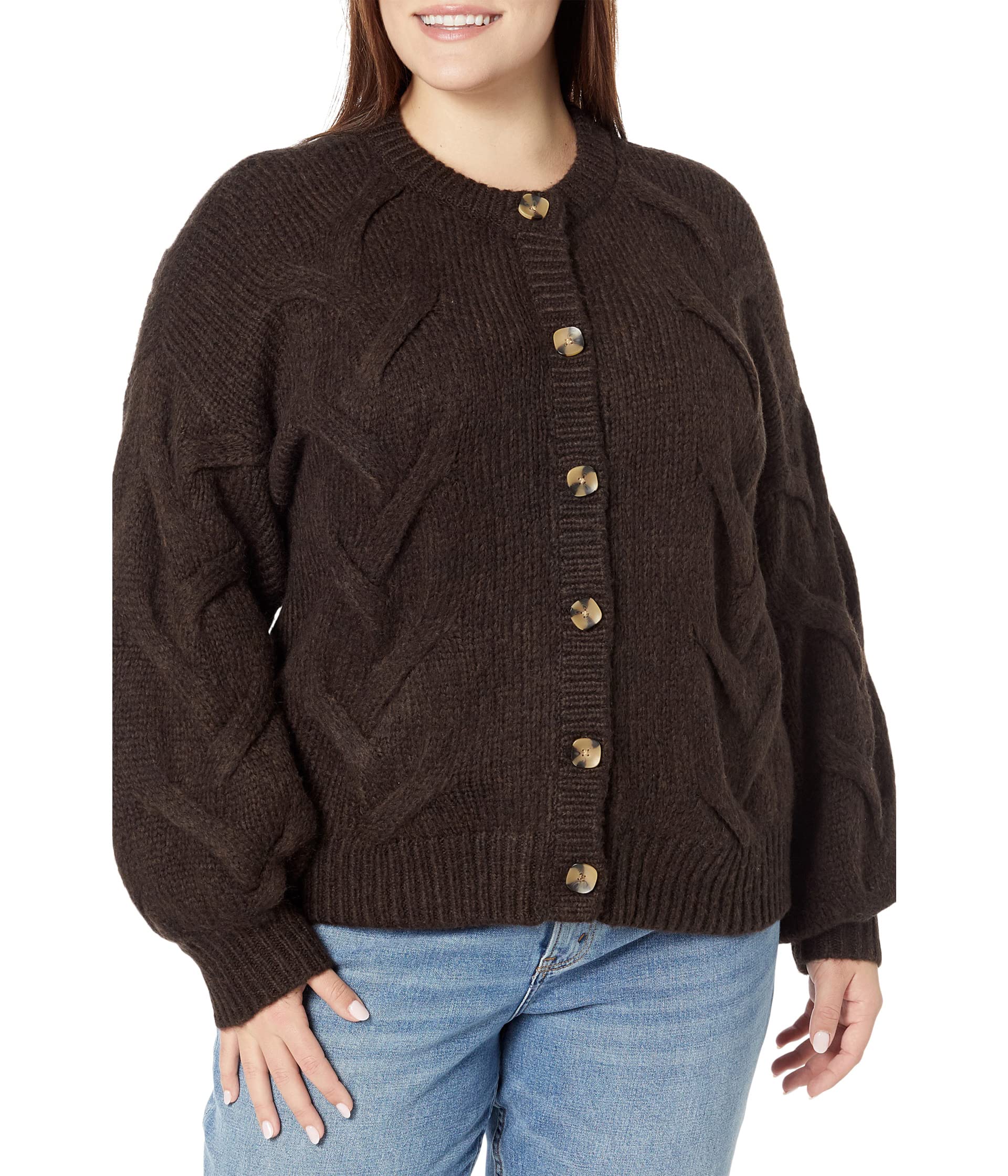 Plus Aviva Cable Cardigan Madewell