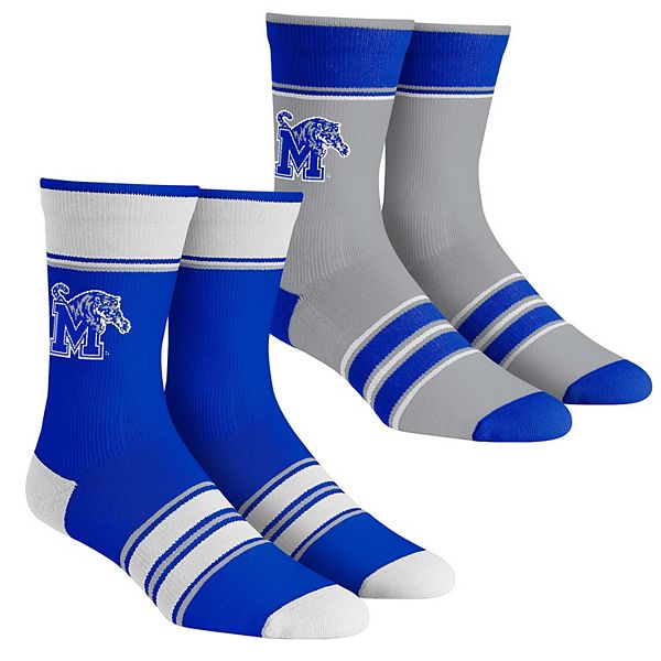 Набор детских носок Rock Em Socks Memphis Tigers с многоцветными полосками, 2 пары Unbranded