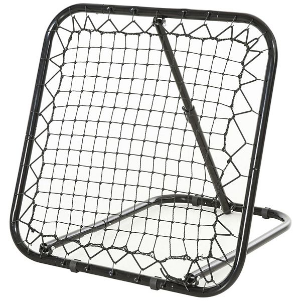 Soozier 3' x 3' Angle Adjustable Soccer Rebounder Goal Net with Quick Folding Design Portable Training Goal with Sturdy Metal Tube without Assembly Soozier