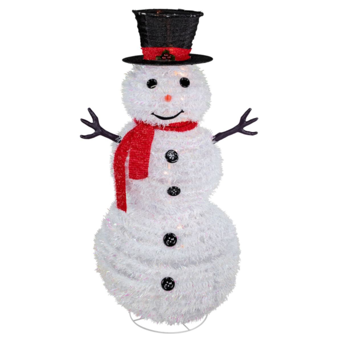 4' Lighted Pop-Up Snowman Outdoor Christmas Decoration Christmas Central