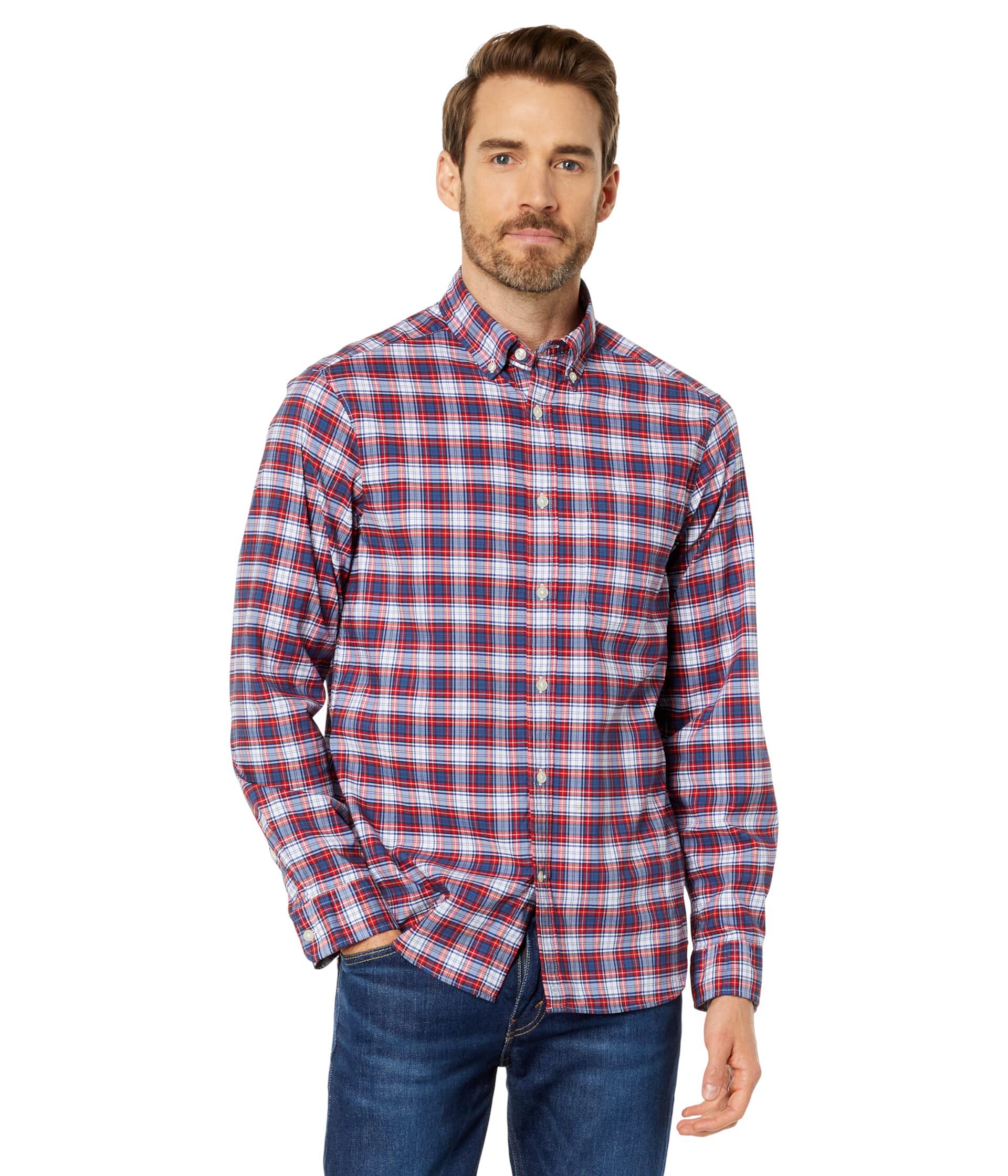 Мужская Повседневная рубашка Vineyard Vines Plaid OTG Brrr Vineyard Vines