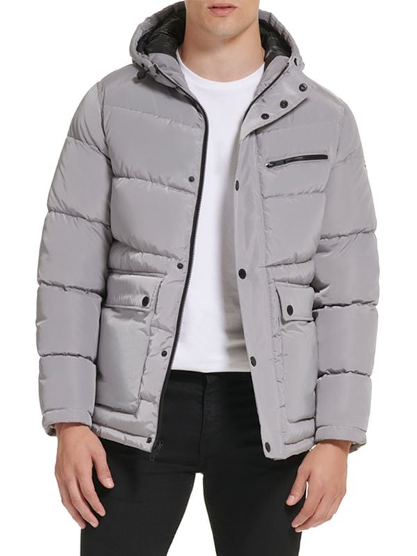 Мужская Куртка Пуховик Kenneth Cole Channel Quilted Hooded Kenneth Cole