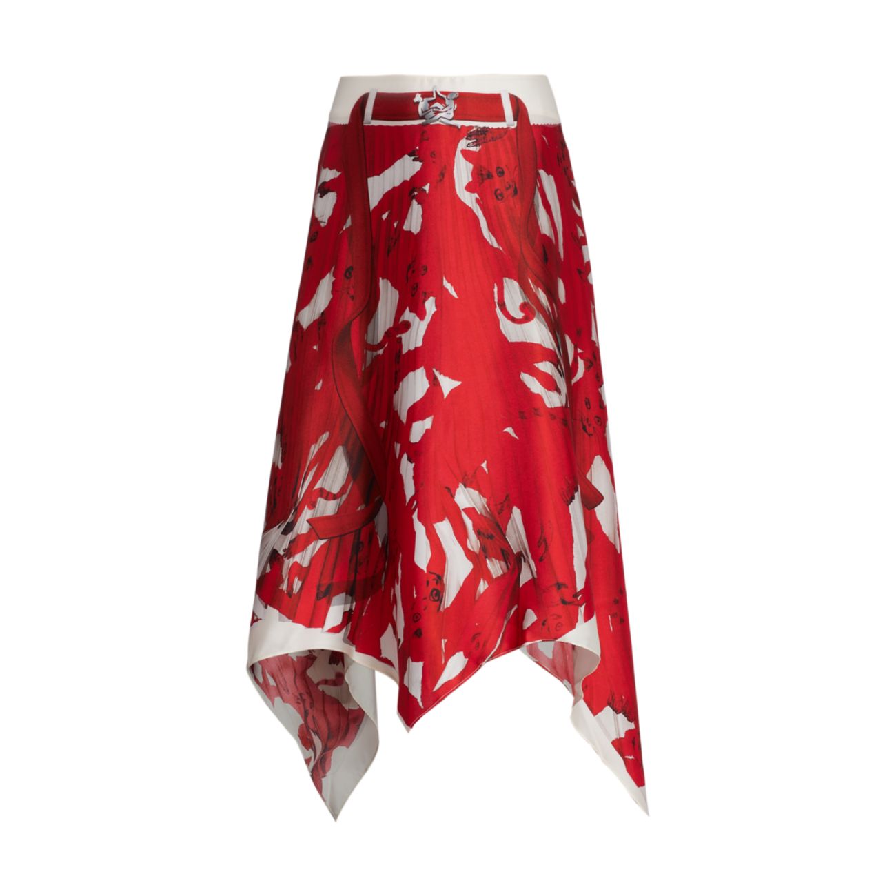 Satin Handkerchief Midi-Skirt AZ Factory