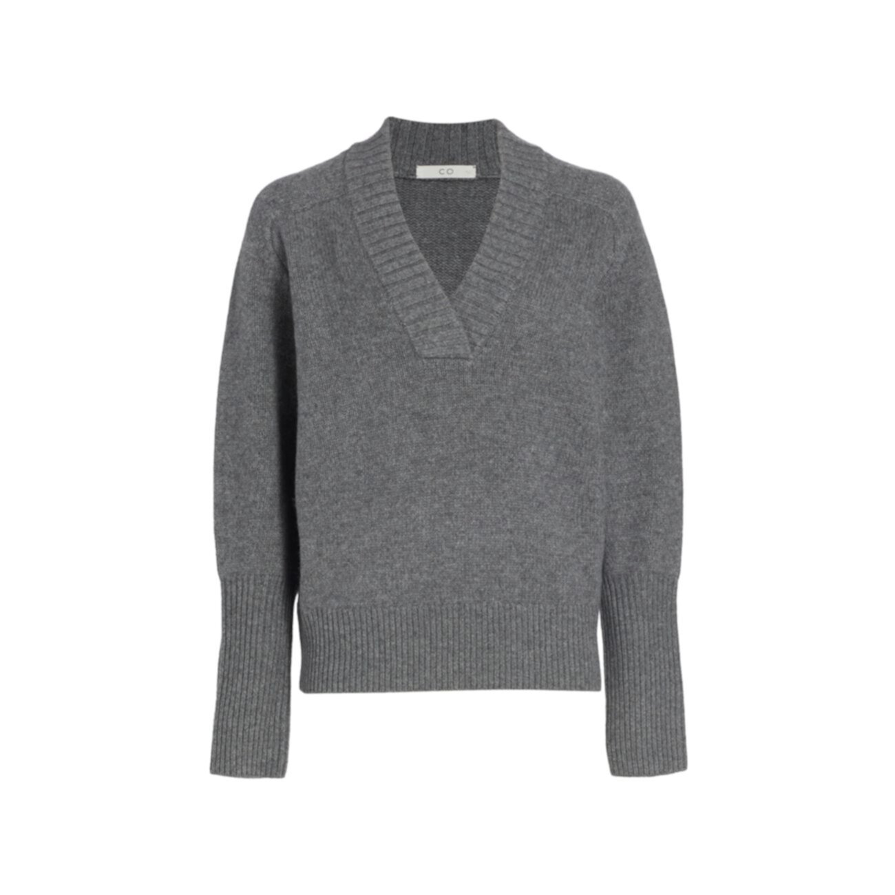 Шерсть & усилитель; Кашемировый свитер с v-образным вырезом CO