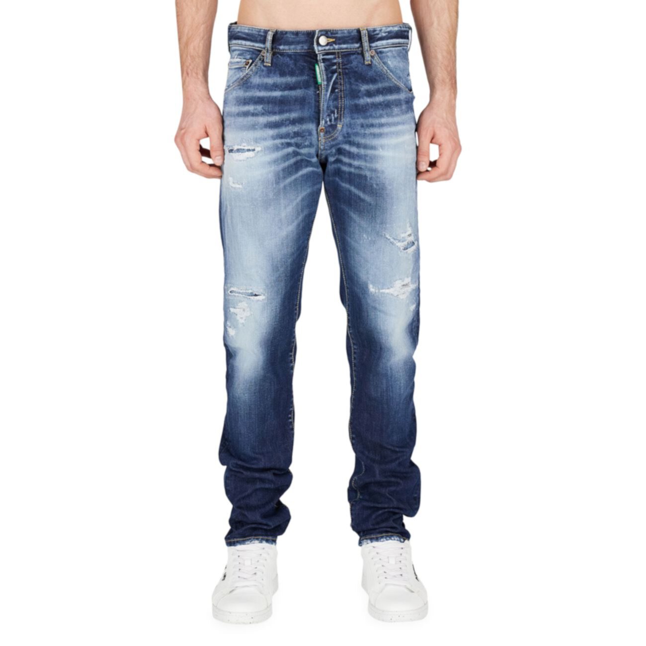 Эластичные джинсы с эффектом потертости Cool Guy DSQUARED2