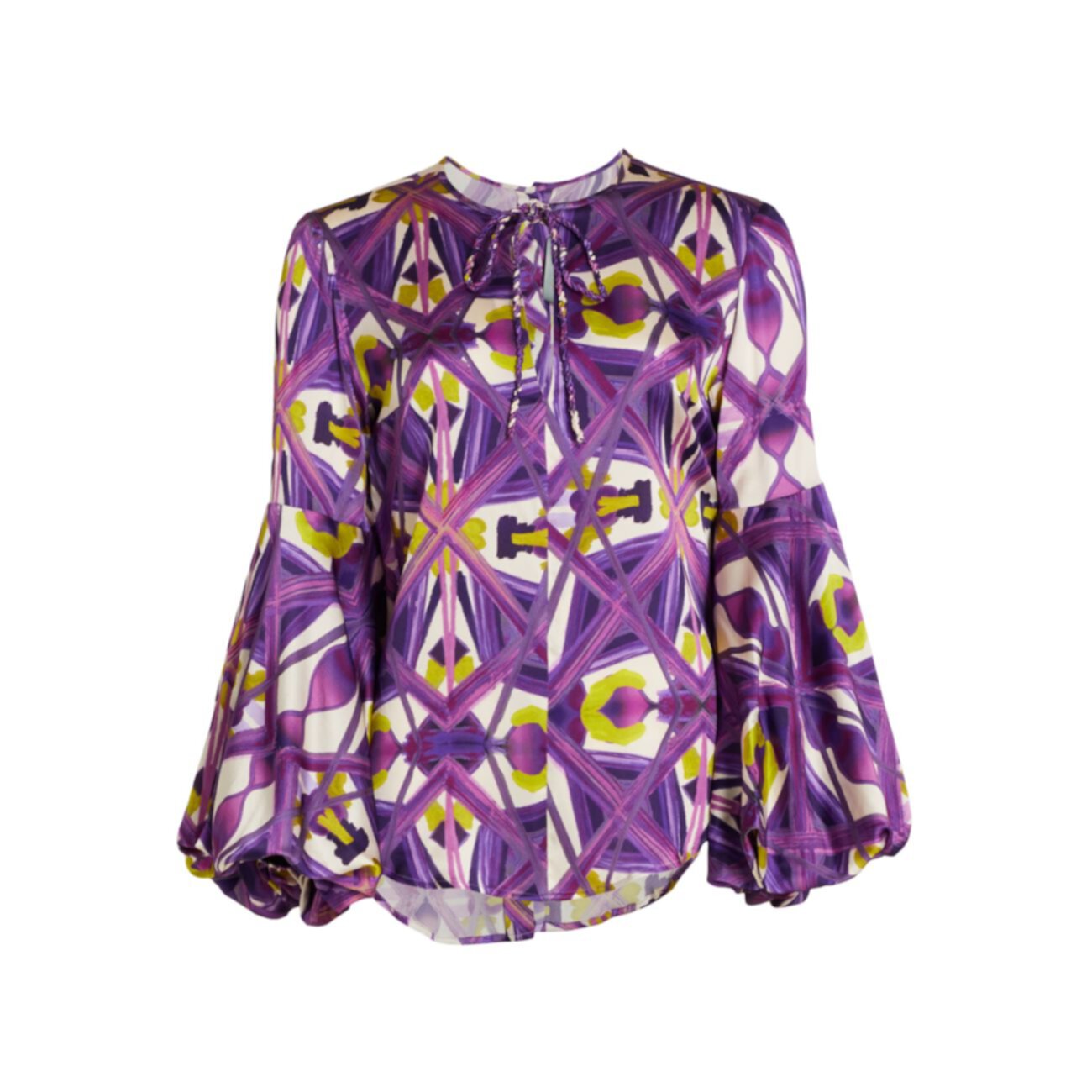 Красочная блуза с пышными рукавами Borsani Silvia Tcherassi