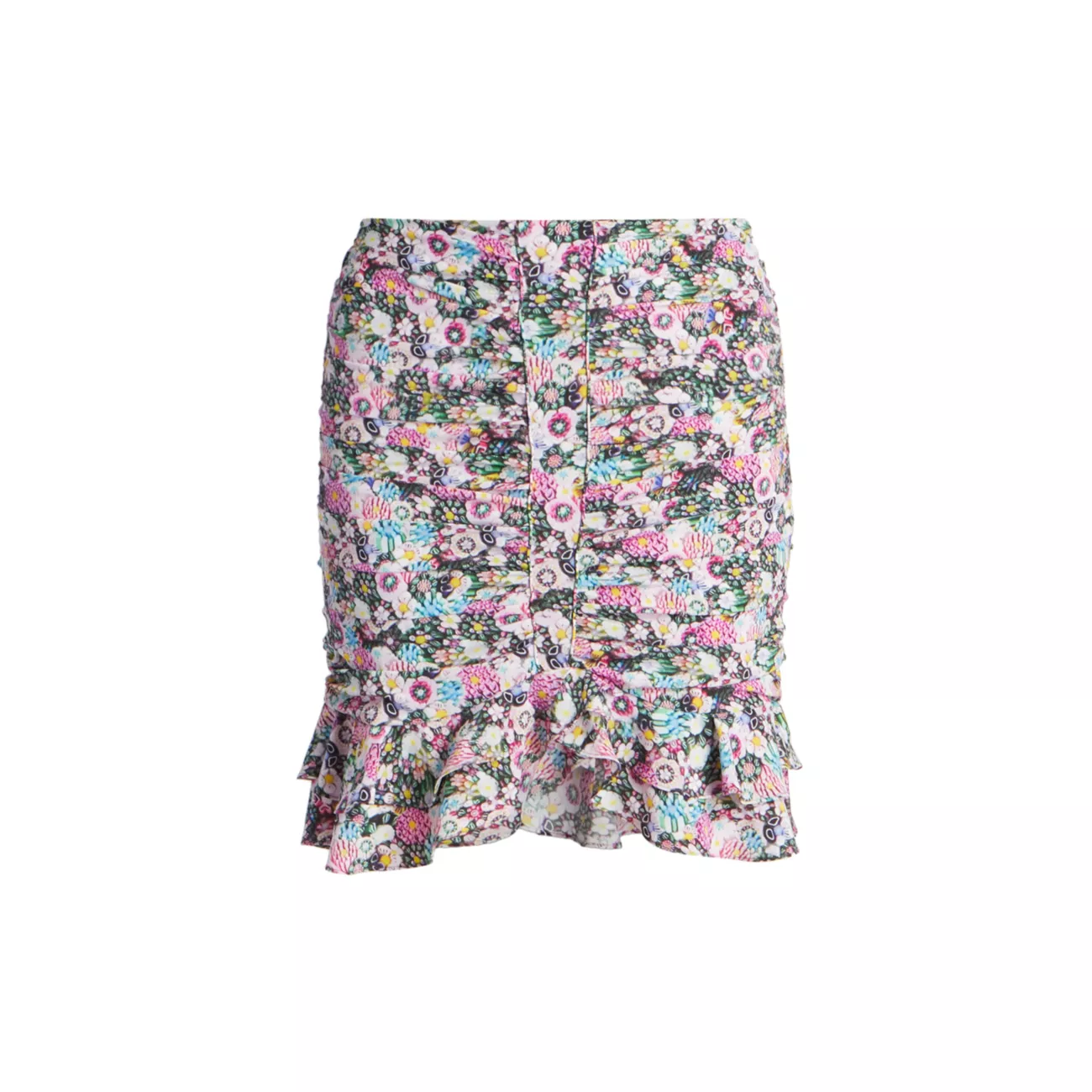 Мини-юбка Milendi с рюшами из смесового шелка ISABEL MARANT