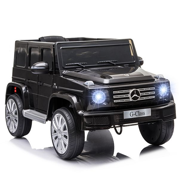 Aosom 12V Mercedes Benz G500 Battery Kids Ride On Car with Remote Control Bright Headlights and Working Suspension Aosom