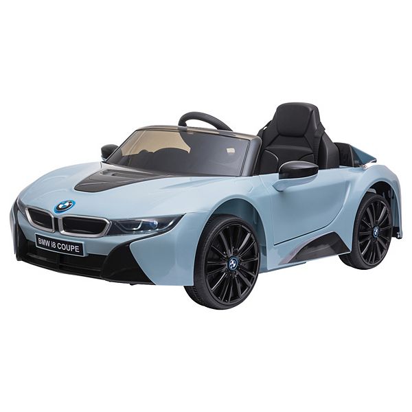 Aosom Licensed BMW I8 Coupe Electric Kids Ride On Car 6V Battery Powered Toy with Remote Control Music Horn Lights MP3 Suspension Wheels for 37 96months old Blue Aosom