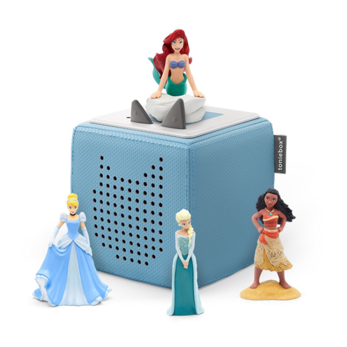 Tonies Disney's Frozen Toniebox Audio Player Starter Set with Disney's Cinderella, Disney's Little Mermaid & Disney's Moana Audio Figurines Tonies