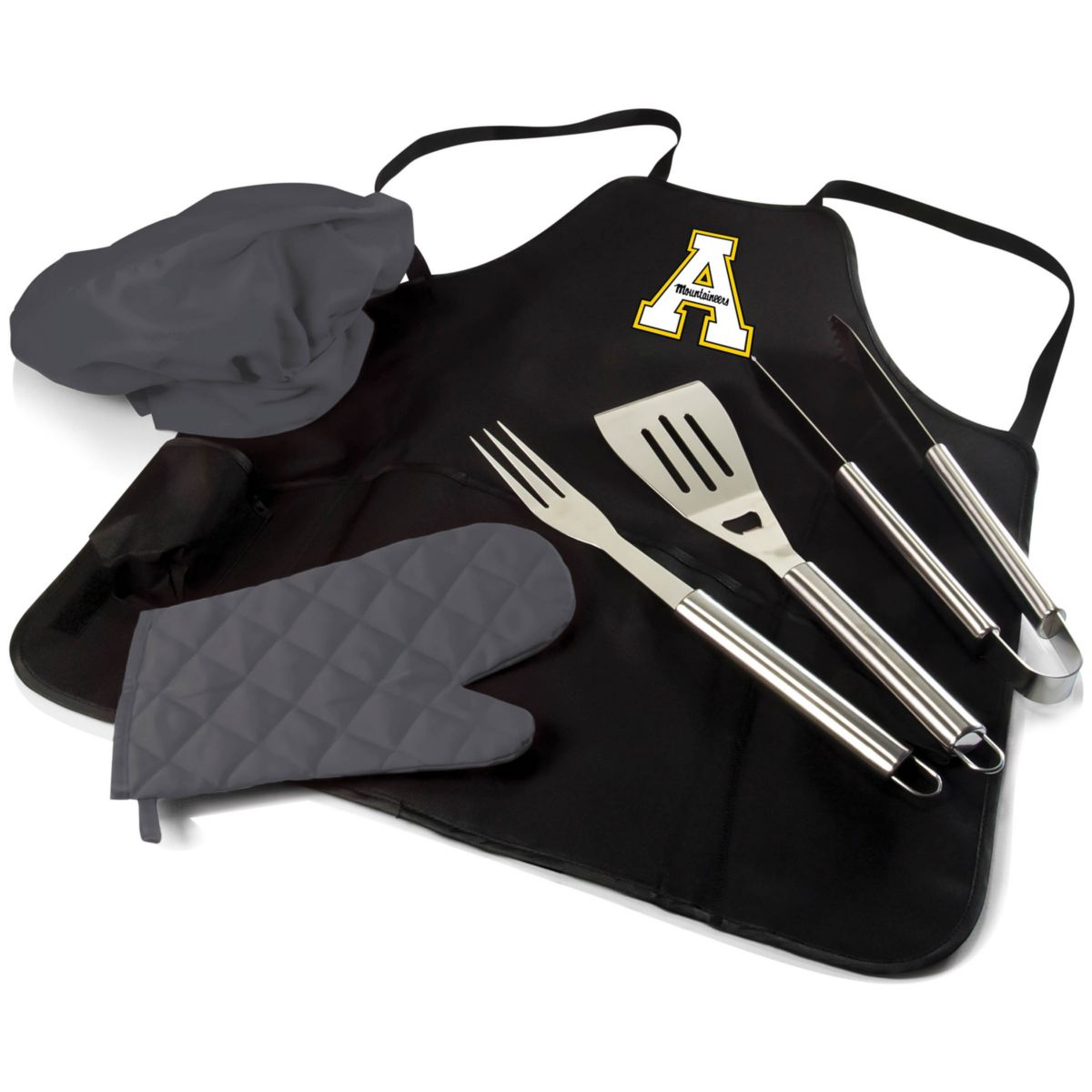 Фартук для барбекю Picnic Time Appalachian State Mountaineers Pro Grill Set Unbranded