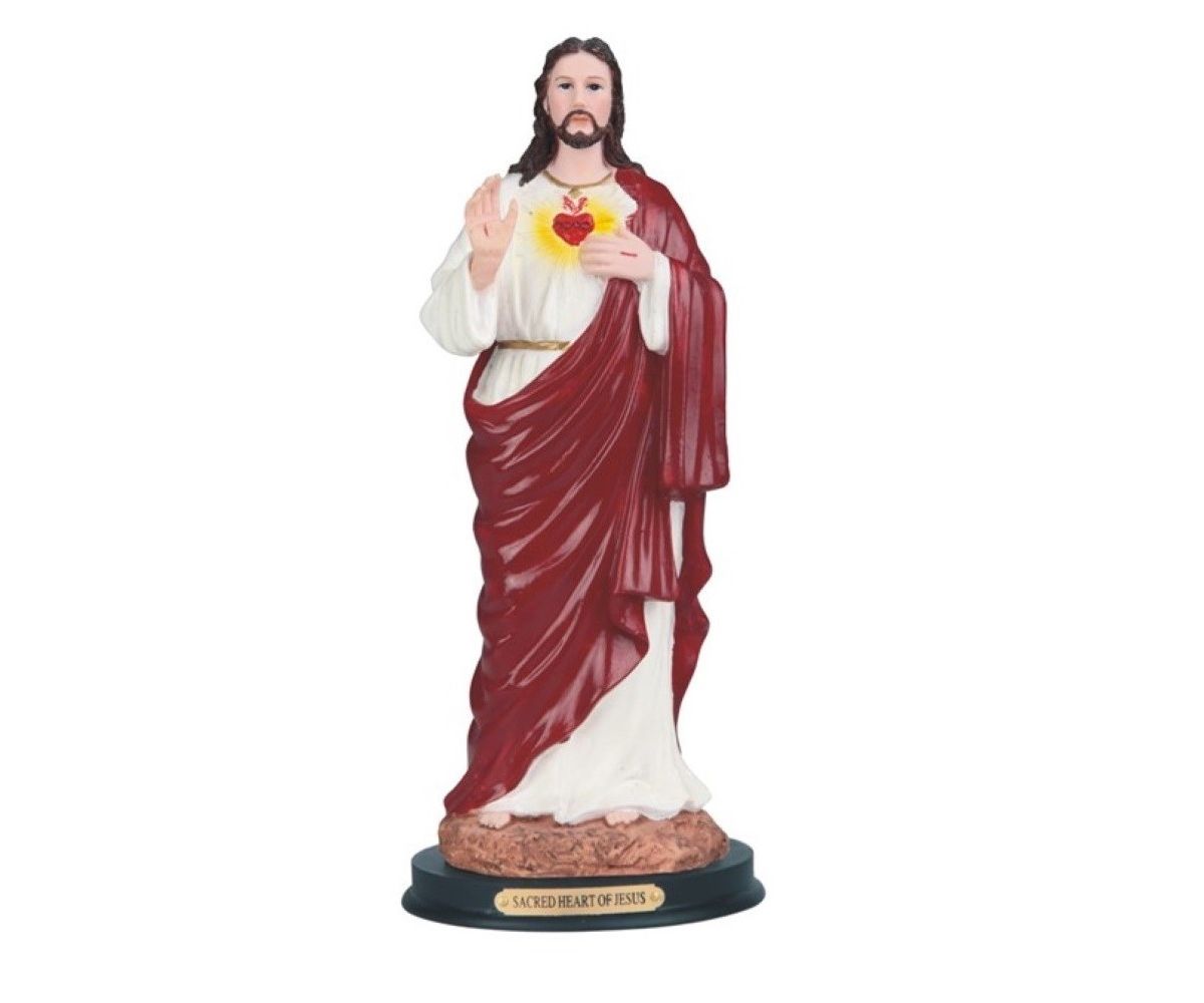 FC Design 12H Статуя Священного Сердца Иисуса Святая фигурка Религиозное украшение Скульптура F.C Design
