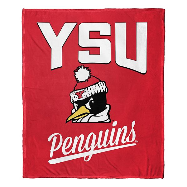 Плед с шелковистым покрытием Youngstown State Penguins, теплый и уютный, 127 см x 152 см The Northwest