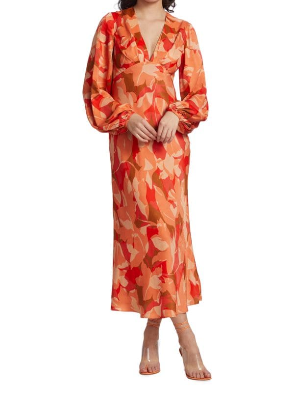 Платье макси Ashland с цветочным принтом Acler