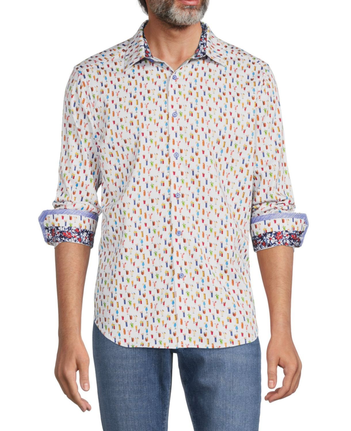 Рубашка на пуговицах Coral Brews Robert Graham
