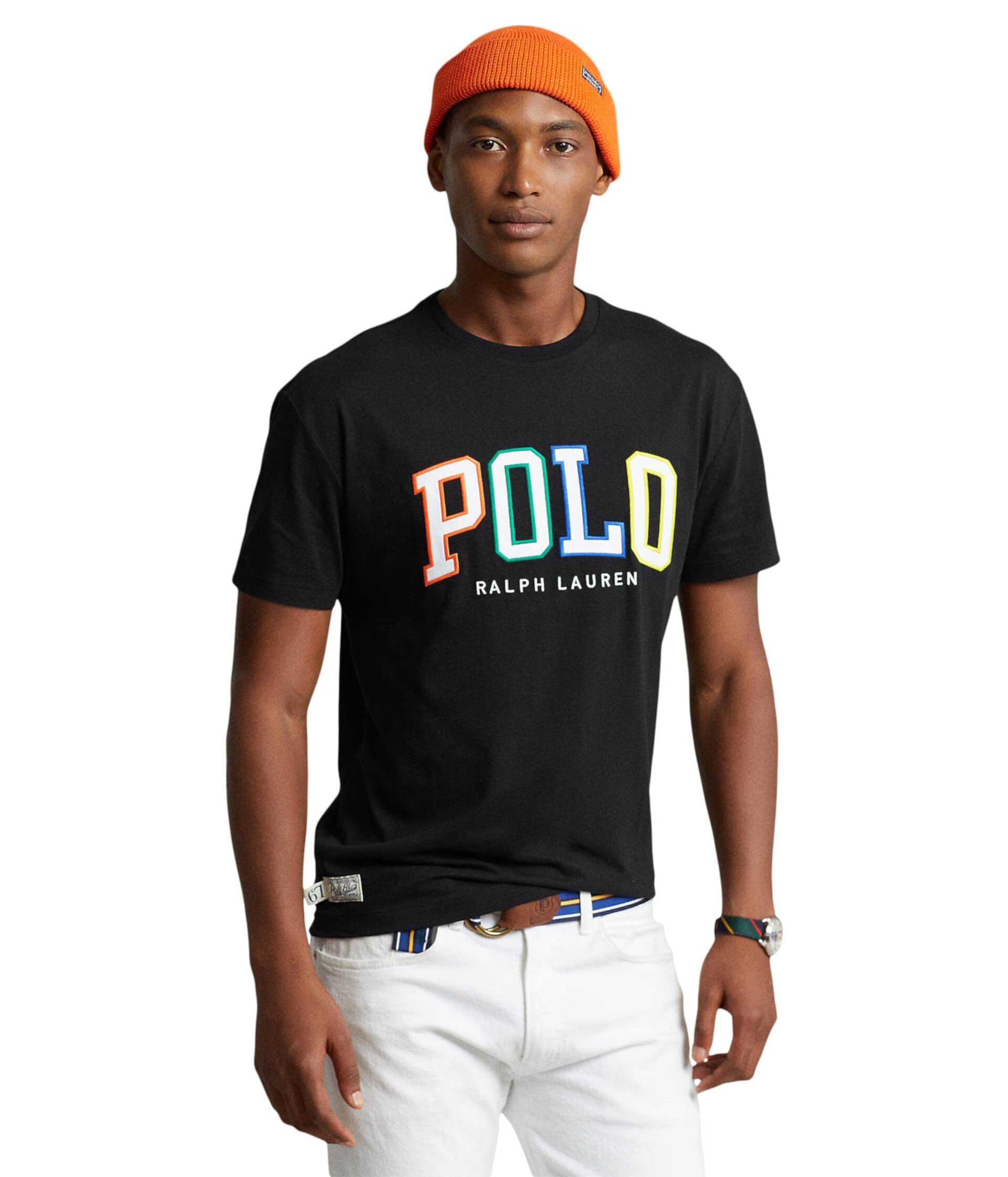 Классическая футболка из джерси с логотипом Polo Ralph Lauren