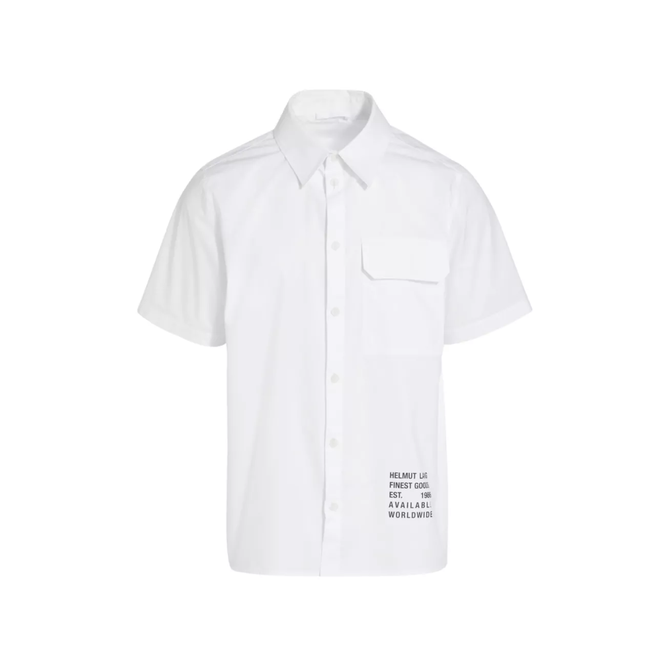 Рубашка с коротким рукавом с логотипом Helmut Lang
