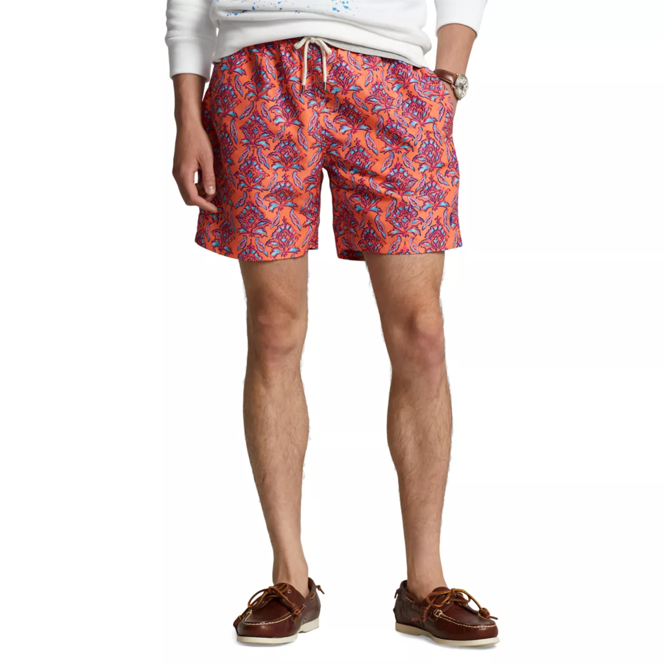 Купальные шорты с абстрактным цветочным принтом Polo Ralph Lauren