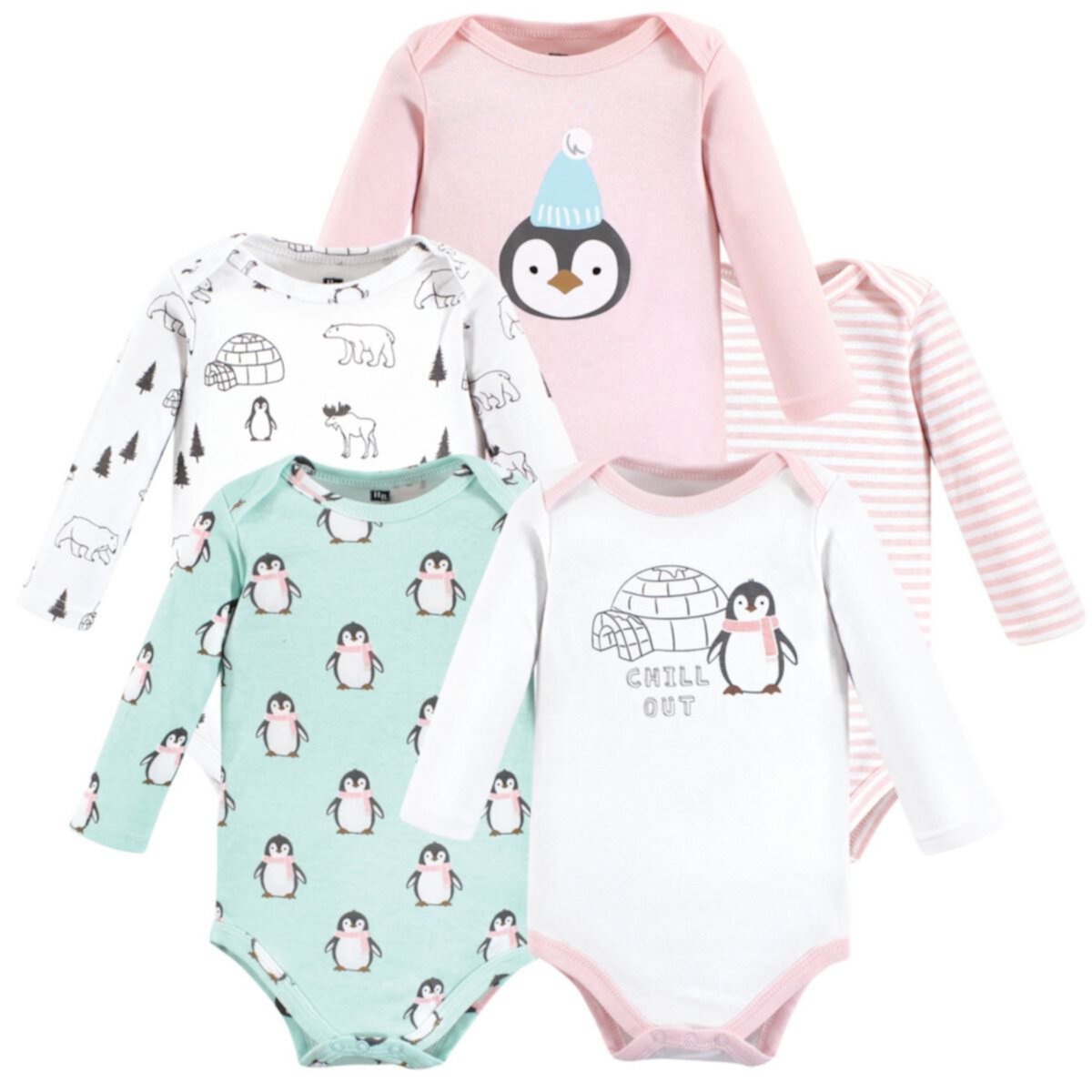Детские комплекты одежды Hudson Baby Для девочек, Girl Penguin Hudson Baby