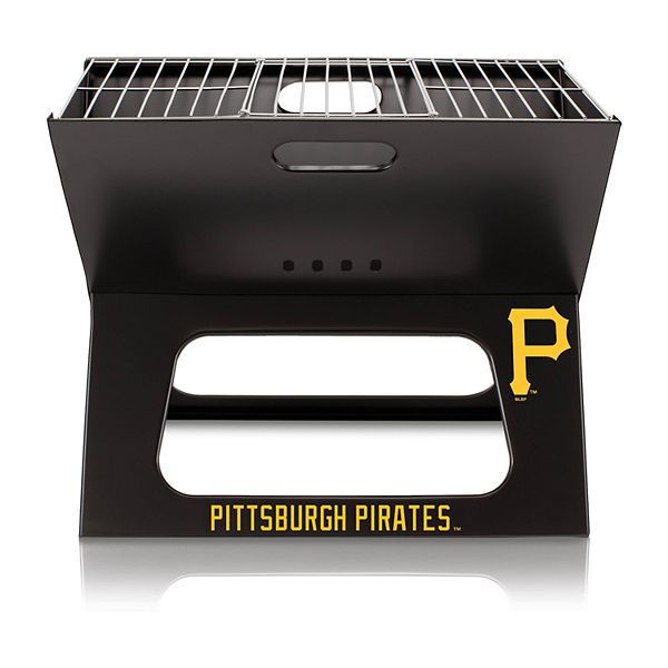 Портативный гриль Picnic Time Pittsburgh Pirates X-Grill с графикой команды, черный, 19" х 12" х 16" Picnic Time