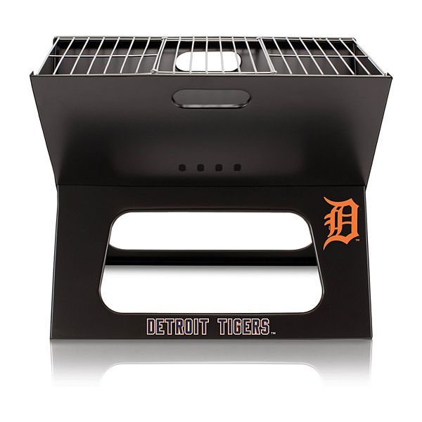 Портативный гриль Picnic Time Detroit Tigers X-Grill с двойными решетками, 18.5 дюймов х 11 дюймов, 600D полиэстер, складной Picnic Time